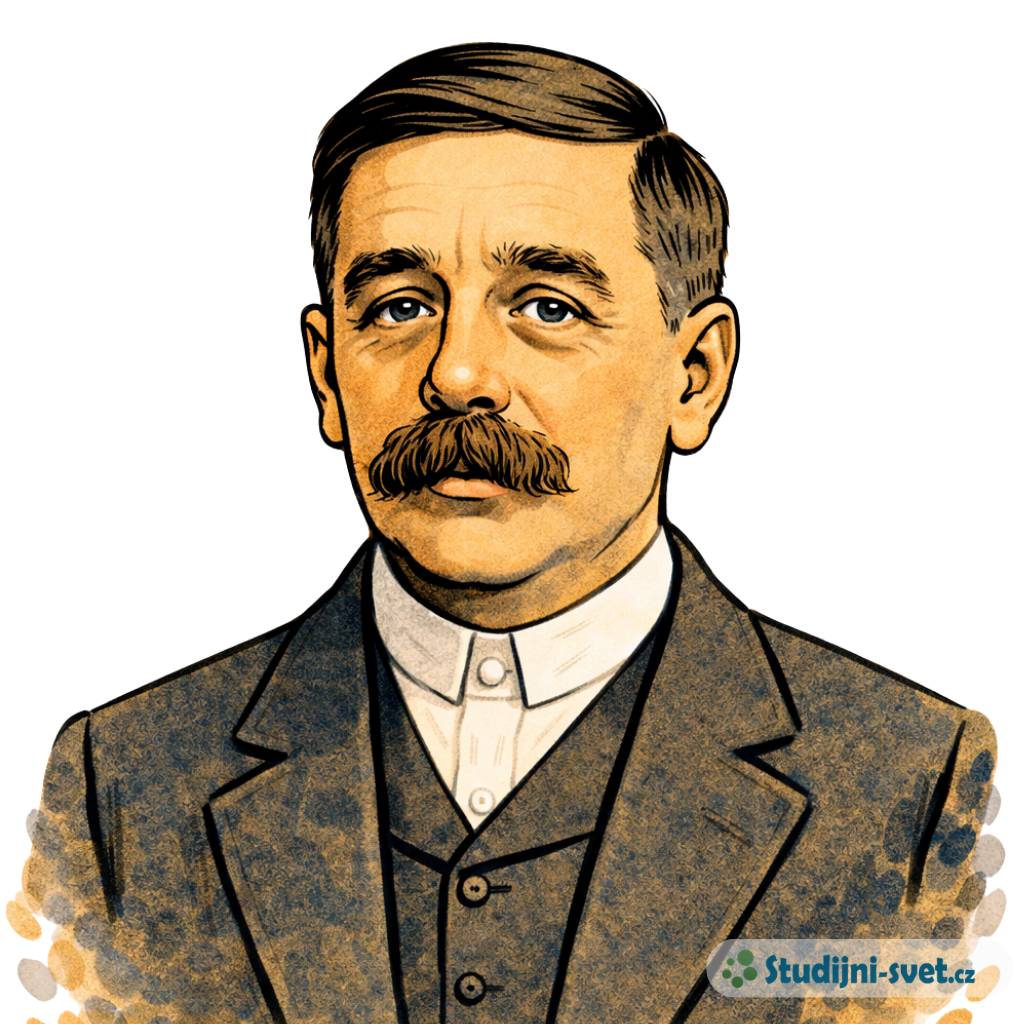 Ilustrovaný portrét: Herbert George Wells